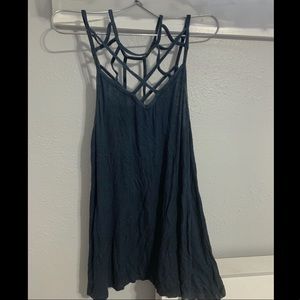 American Eagle High Neck Strappy Tank Top